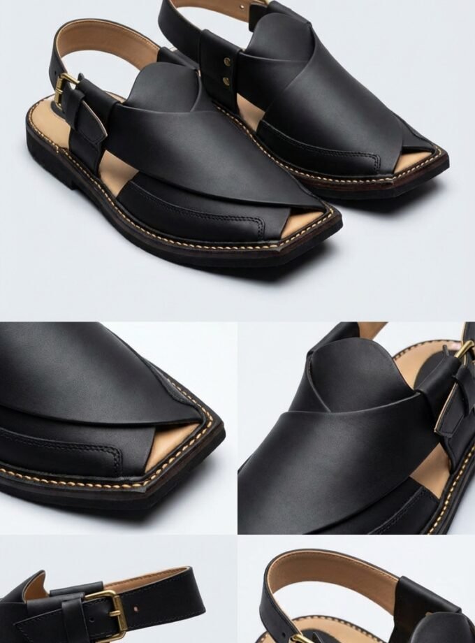 Peshawari Sandals - Black
