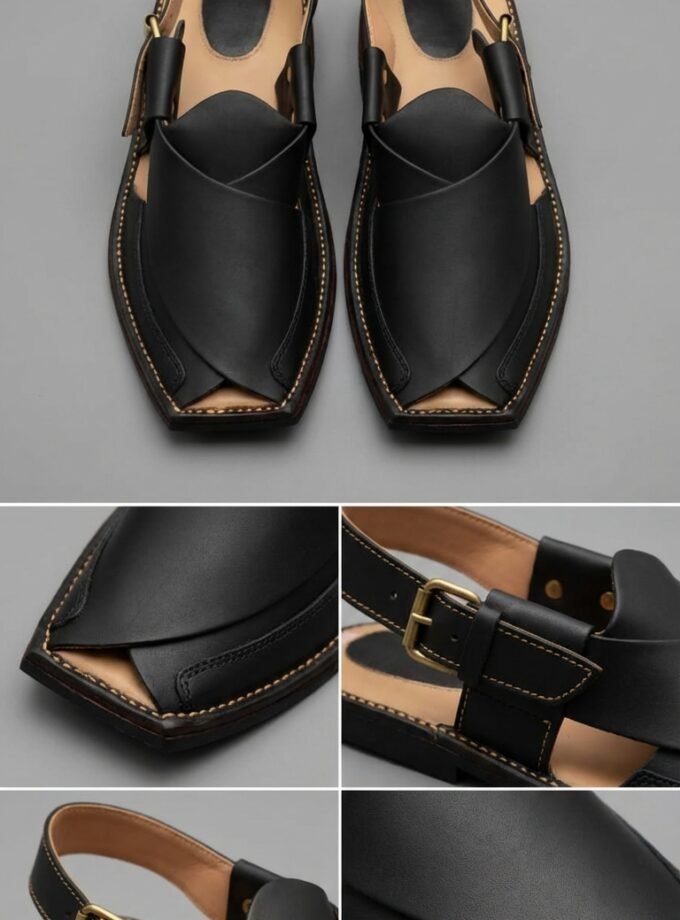 Peshawari Sandals - Black
